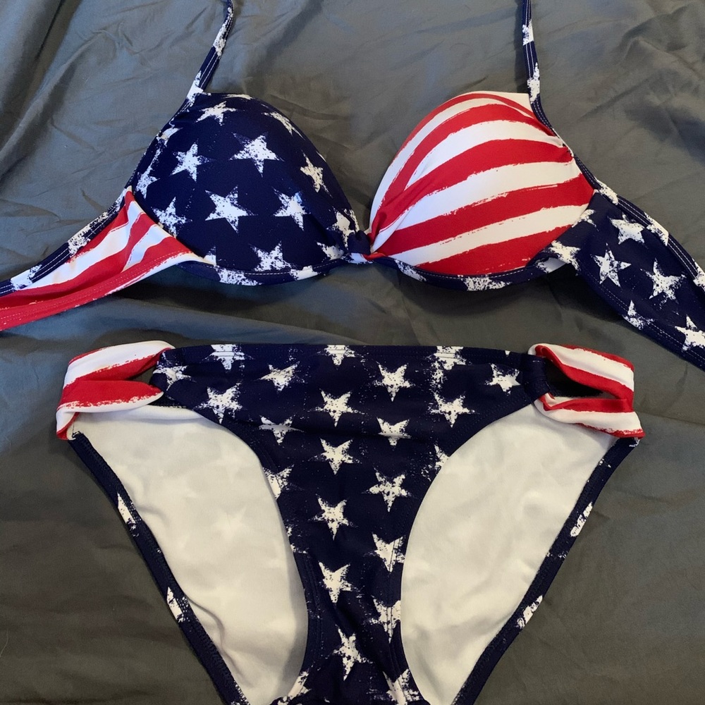 american flag bikini